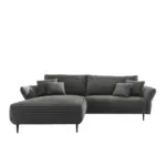 Möbelix Ecksofa Vanilla Anthrazit S: 178x264-302 Cm