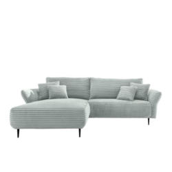 Ecksofa Vanilla Blau S: 178x264-302 Cm