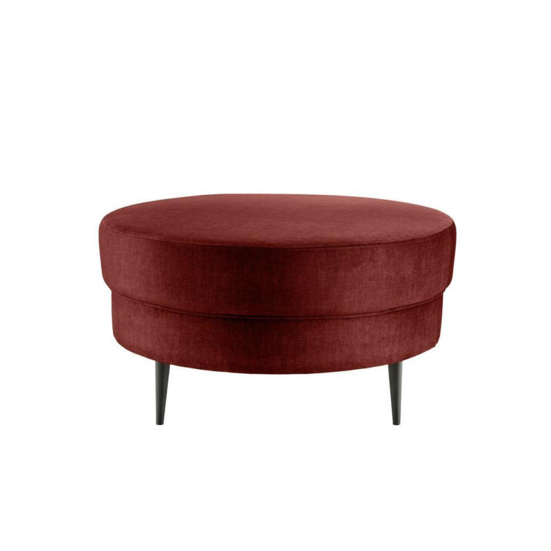 Hocker Pistaccio Koralle Velours, D: 80 Cm