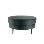 Möbelix Hocker Pistaccio Blau Velours, D: 80 Cm