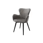 M&ouml;belix Armlehnstuhl Sarander Hellgrau Echtholz-Beine