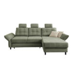 Möbelix Ecksofa Brizzini Dunkelgrün S: 250-280x176 cm