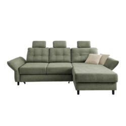 Ecksofa Brizzini Dunkelgrün S: 250-280x176 cm