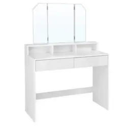 Schminktisch B: 40 Cm Weiß