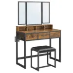 Möbelix Schminktisch B: 40 Cm Braun/schwarz