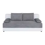 Möbelix Schlafsofa mit Bettkasten Lucy Weiß/Grau