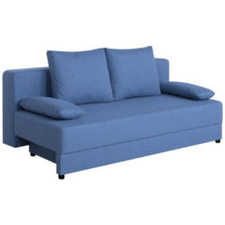 Schlafsofa mit Bettkasten Lia Blau