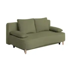 Schlafsofa mit Bettkasten Lara Olivgrün