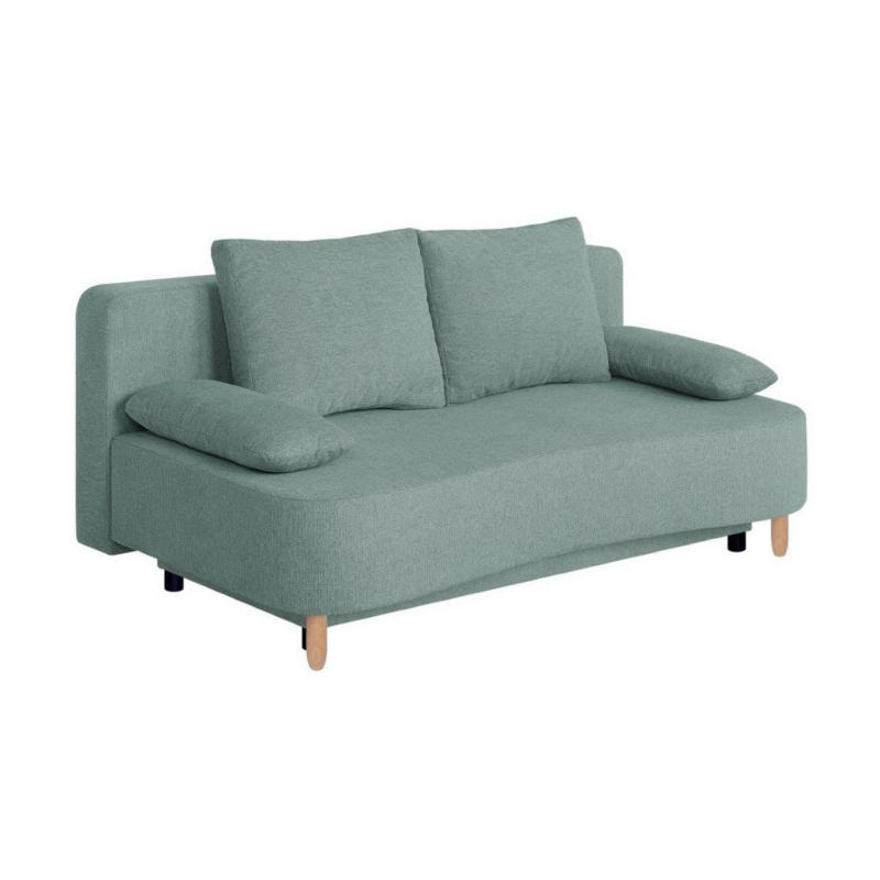 Schlafsofa mit Bettkasten Lara Blaugrau