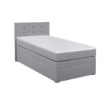 Möbelix Boxspringbett mit Bettkasten Siam Twist 90x200 cm Grau