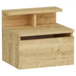 M&ouml;belix Nachtk&auml;stchen Eiche Dekor H: 35 cm, Hades