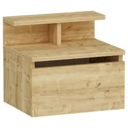 Nachtkästchen Eiche Dekor H: 35 cm, Hades