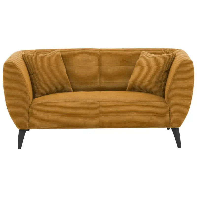 2-sitzer-sofa Colori Goldfarben, Rücken Echt