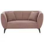 M&ouml;belix 2-Sitzer-Sofa Colori Rosa R&uuml;cken echt