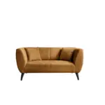 M&ouml;belix 2-sitzer-sofa Colori Goldfarben, R&uuml;cken Echt