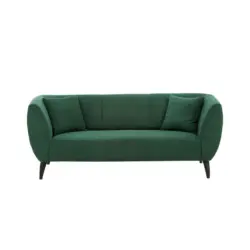 3-Sitzer-Sofa Colori Gr&uuml;n R&uuml;cken Echt