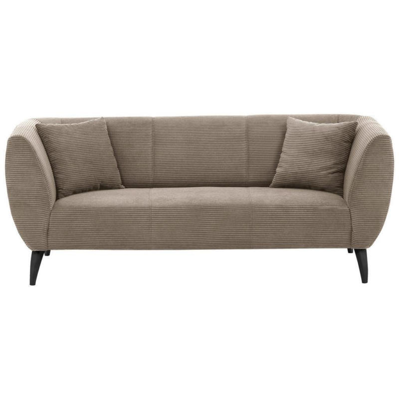 3-sitzer-sofa Colori Graubraun Rücken Echt