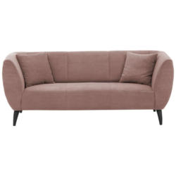 3-Sitzer-Sofa Colori Rosa Rücken Echt