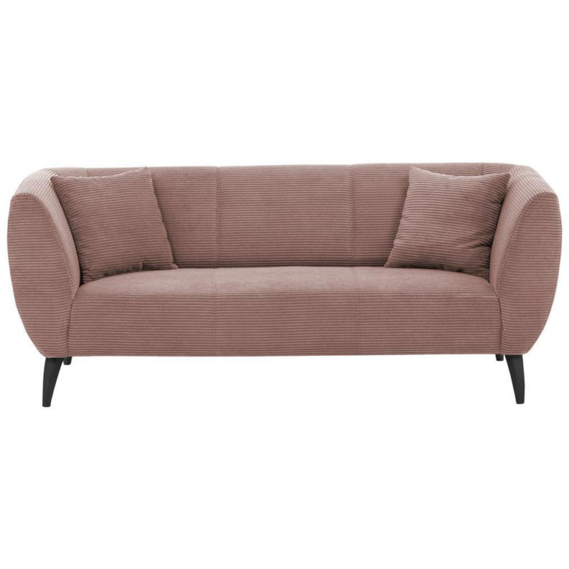 3-Sitzer-Sofa Colori Rosa Rücken Echt