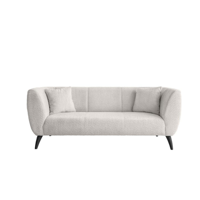 3-Sitzer-Sofa Colori Weiß Rücken Echt