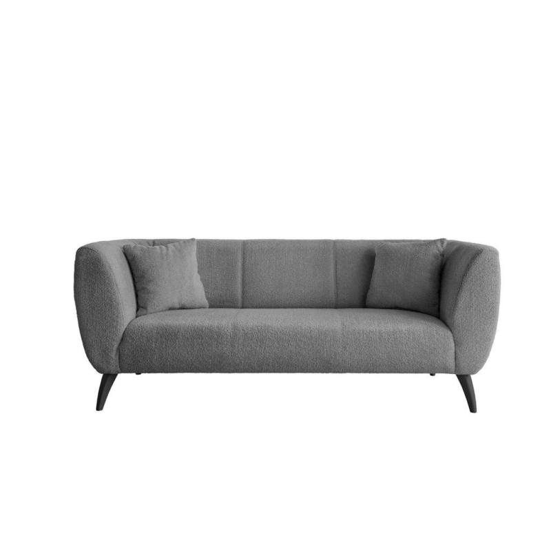 3-sitzer-sofa Colori Anthrazit Rücken Echt