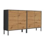 Möbelix Sideboard Mailand2 B:158cm Eiche Artisan