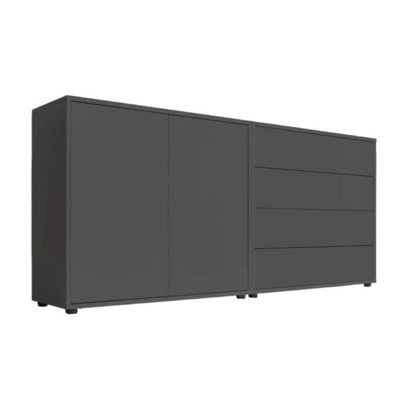 Sideboard Mailand 3 B:158 Cm Anthrazit