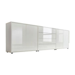 Sideboard Mailand 5 B: 237 Cm Weiß