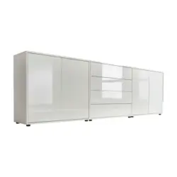 Sideboard Mailand 5 B: 237 Cm Weiß