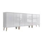 Möbelix Sideboard Mailand 6 B: 263,5 Cm Weiß