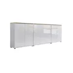 Möbelix Sideboard Mailand6 B:263,5cm Weiß/eiche
