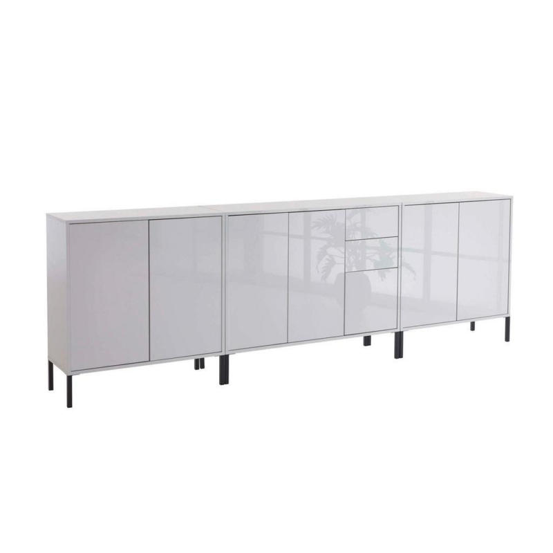 Sideboard Mailand 6 B: 263,5 Cm Weiß