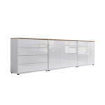 Möbelix Sideboard Mailand7 B:263,5cm Weiß/eiche