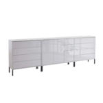 Möbelix Sideboard Mailand 8 B: 263,5 Cm Weiß