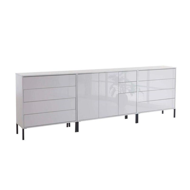 Sideboard Mailand 8 B: 263,5 Cm Weiß