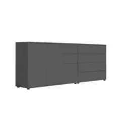 Sideboard Mailand 9 B: 184,5cm Anthrazit