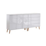 Möbelix Sideboard Mailand 9 B. 184,5 Cm Weiß