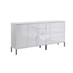 M&ouml;belix Sideboard Mailand 9 B: 184,5 Cm Wei&szlig;