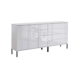 Sideboard Mailand 9 B: 184,5 Cm Weiß