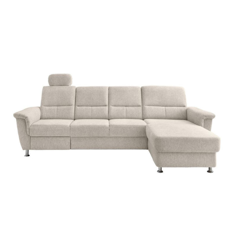 Ecksofa mit Relaxfunktion Parole Beige Chenille