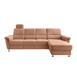 Ecksofa mit Relaxfunktion Parole Korall Chenille