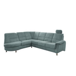 Ecksofa mit Relaxfunktion Parole Blau Chenille