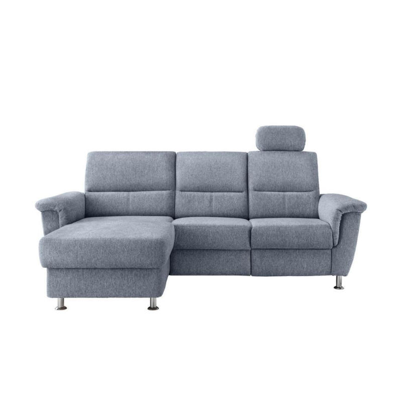 Ecksofa mit Relaxfunktion Parole Hellblau Chenille