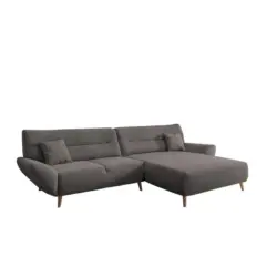 Ecksofa Drago Graubraun S: 290x166 cm