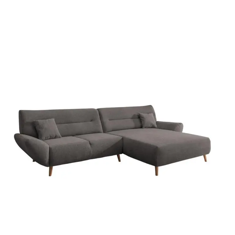 Ecksofa Drago Graubraun S: 290x166 cm