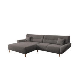 Ecksofa Drago Graubraun S: 166x290 cm