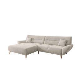 Ecksofa Chenille Beige S: 166x290 cm