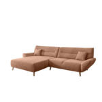 Möbelix Ecksofa Chenille Koralle S: 166x290 cm