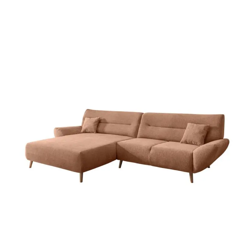 Ecksofa Chenille Koralle S: 166x290 cm