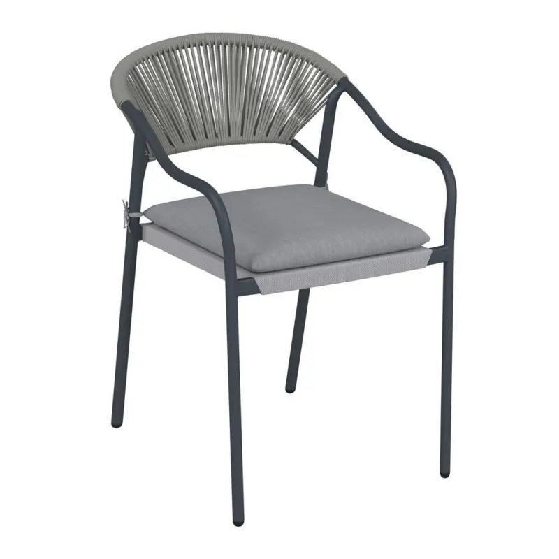 Gartensessel Lily Metall/kunststoff/textil